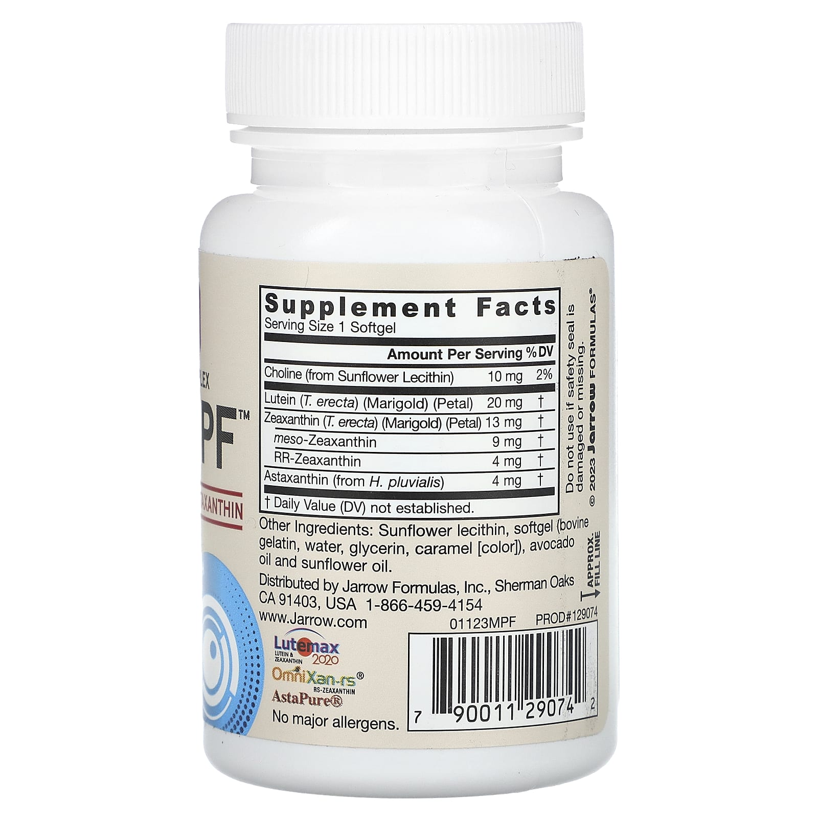  Комплекс для глаз MaculaPF, 30 капсул (JARROW, Общая поддержка организма) фото 1