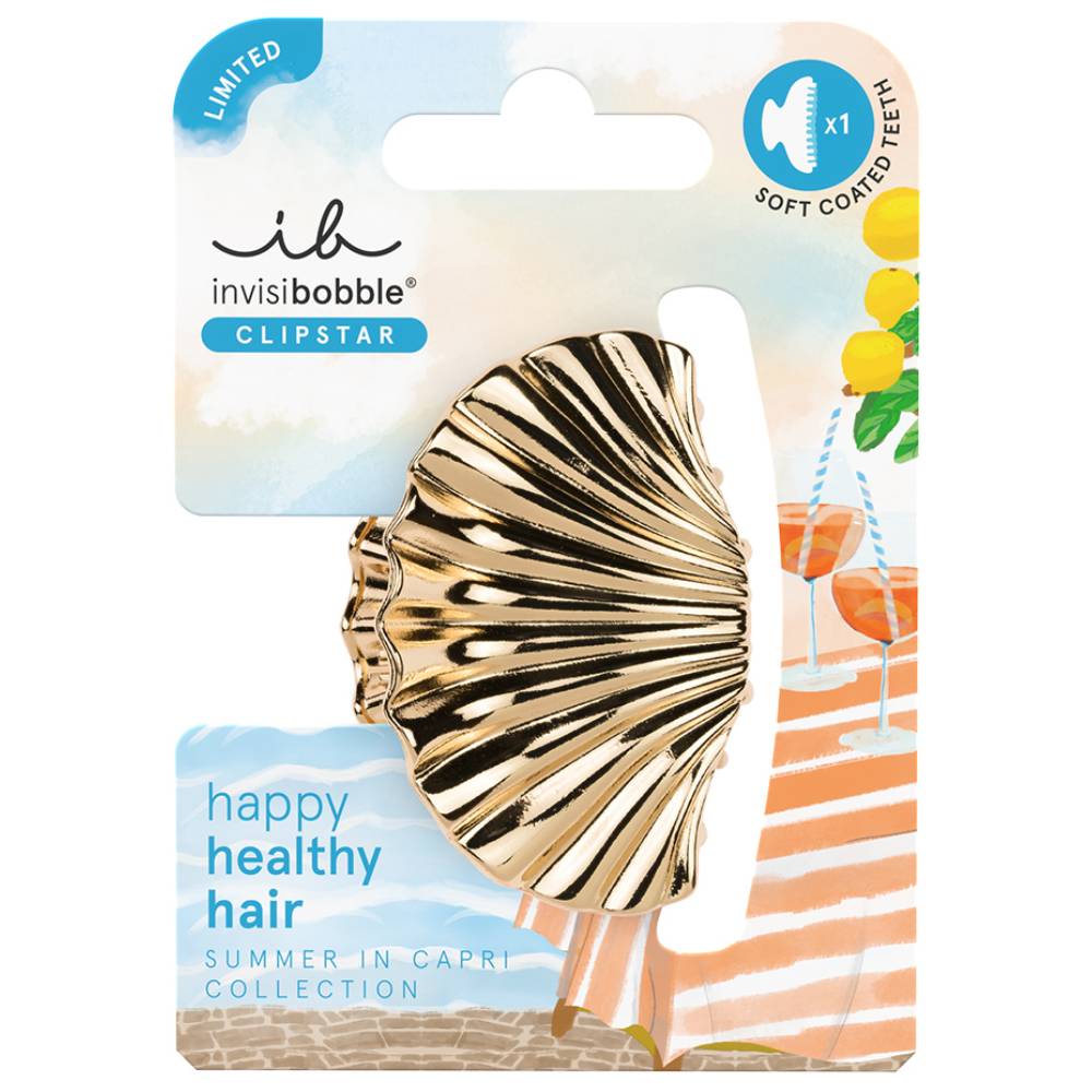 Инвизибабл Заколка-крабик Summer in Capri Riviera Glam, размер M (Invisibobble, Clipstar) фото 0