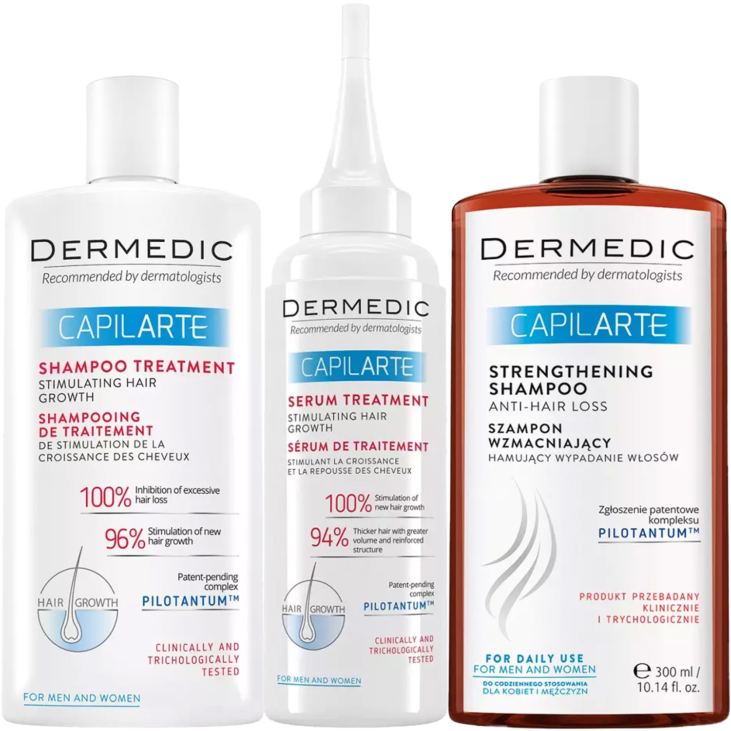 Дермедик Программа Capilarte комплексный уход: стимулирующий шампунь 300 мл + сыворотка 150 мл + укрепляющий шампунь 300 мл (Dermedic, Capilarte) Дермедик Программа Capilarte комплексный уход: стимулирующий шампунь 300 мл + сыворотка 150 мл + укрепляющий шампунь 300 мл (Dermedic, Capilarte) фото 5