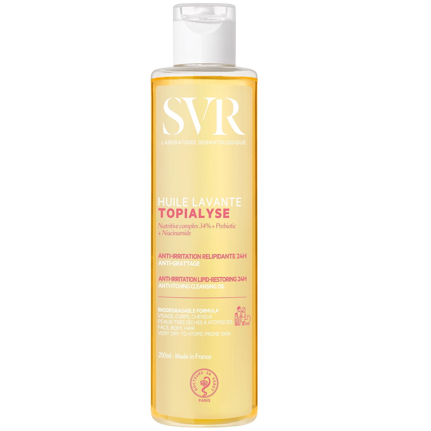 СВР Очищающее масло для лица, тела и волос, 200 мл (SVR, Topialyse) СВР Очищающее масло для лица, тела и волос, 200 мл (SVR, Topialyse) фото 0