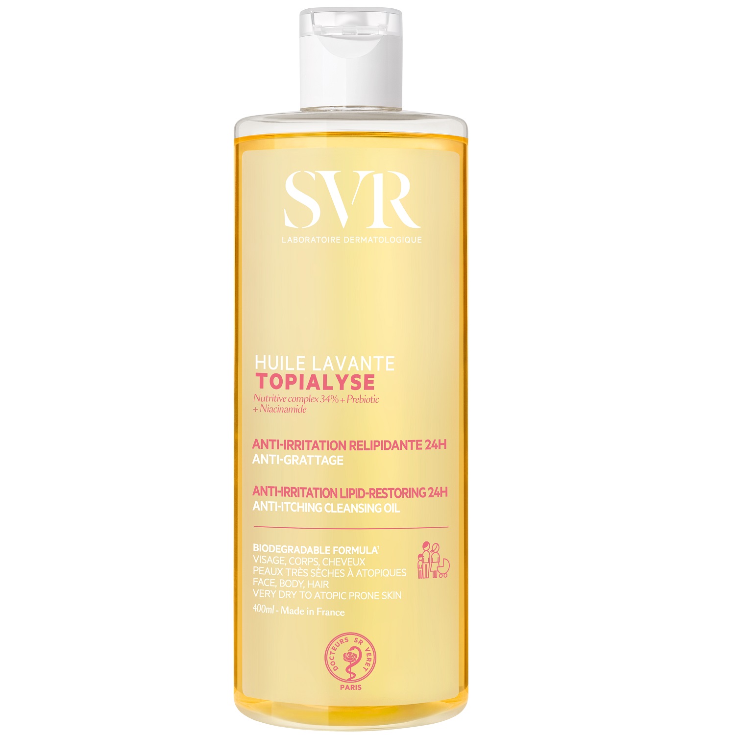СВР Очищающее масло для лица, тела и волос, 400 мл (SVR, Topialyse) СВР Очищающее масло для лица, тела и волос, 400 мл (SVR, Topialyse) фото 0