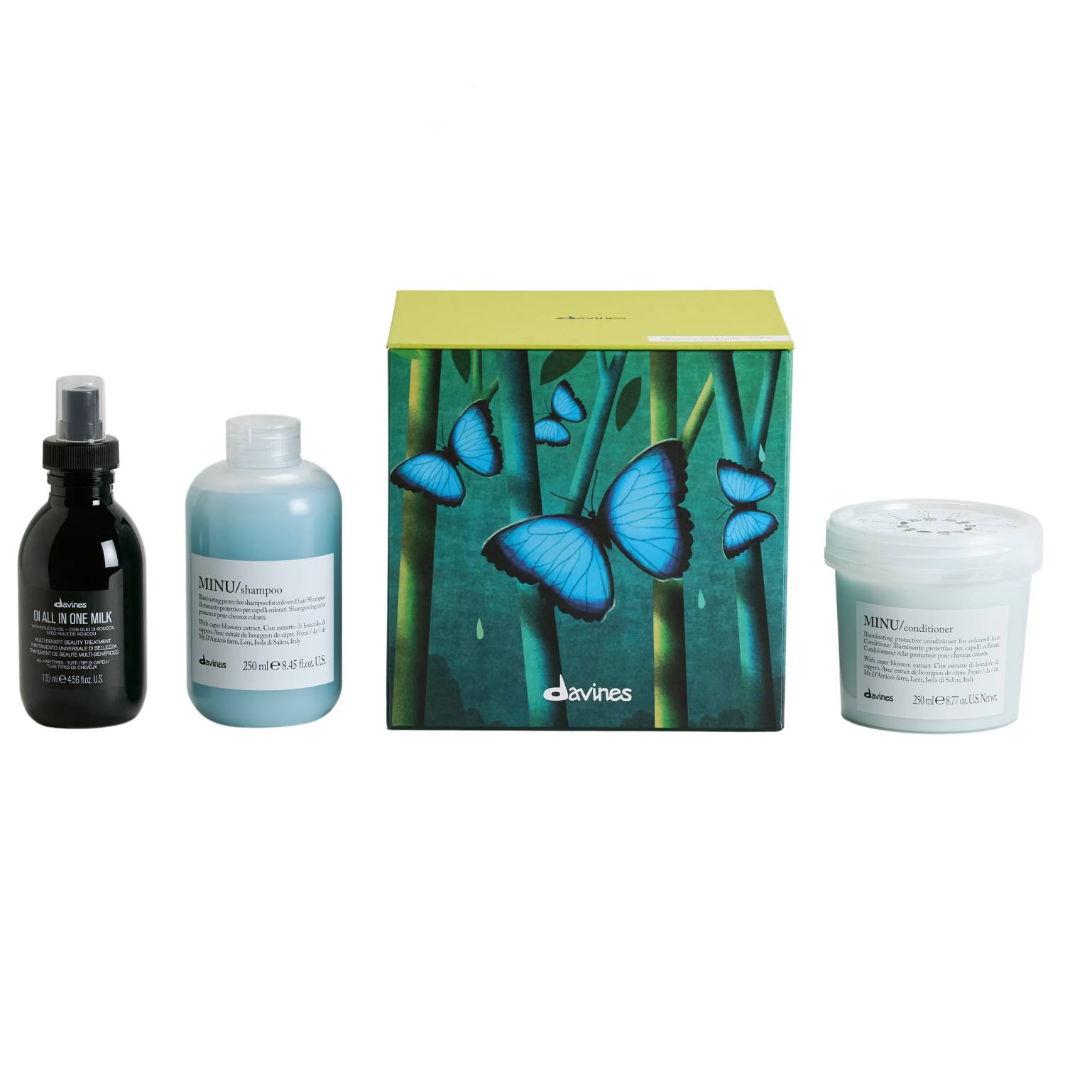 Давинес Набор для окрашенных волос: шампунь 250 мл + кондиционер 250 мл + молочко 135 мл (Davines, Essential Haircare) фото 0