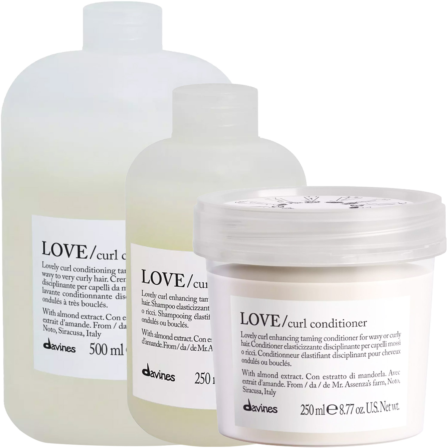 Давинес Программа Love Curl комплексный уход: шампунь 250 мл + кондиционер 250 мл + пенка 500 мл (Davines, Essential Haircare) фото 5