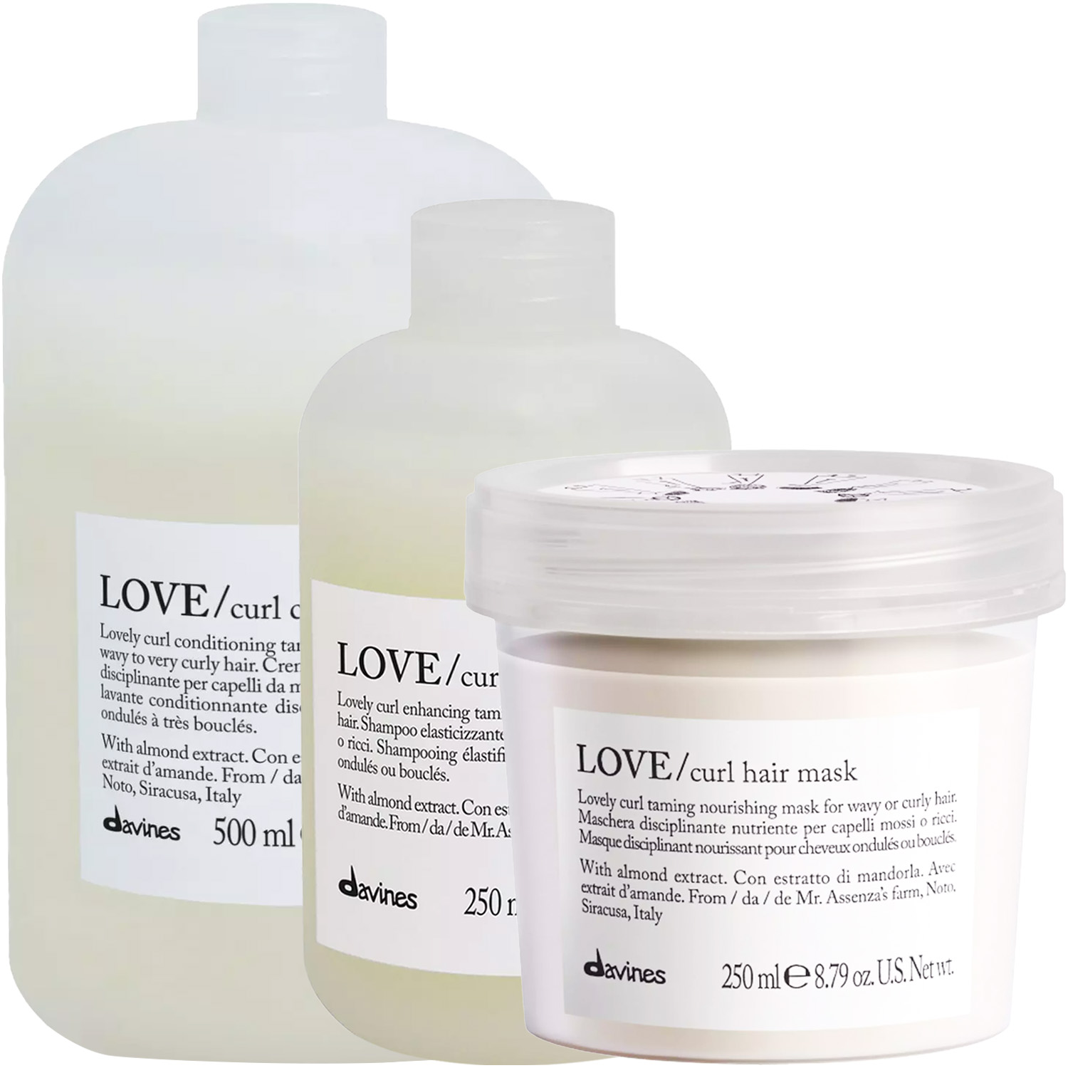 Давинес Программа Love Curl комплексный уход: шампунь 250 мл + маска 250 мл + пенка 500 мл (Davines, Essential Haircare) фото 5