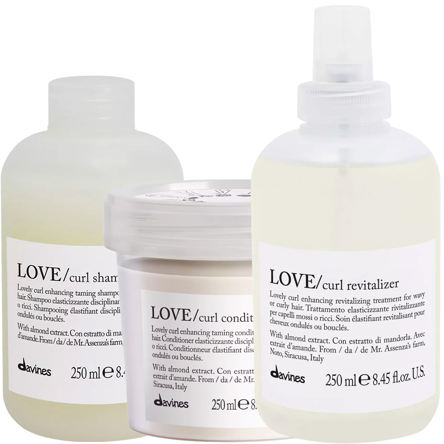 Давинес Программа Love Curl комплексный уход: шампунь 250 мл + кондиционер 250 мл + праймер 150 мл (Davines, Essential Haircare) фото 5