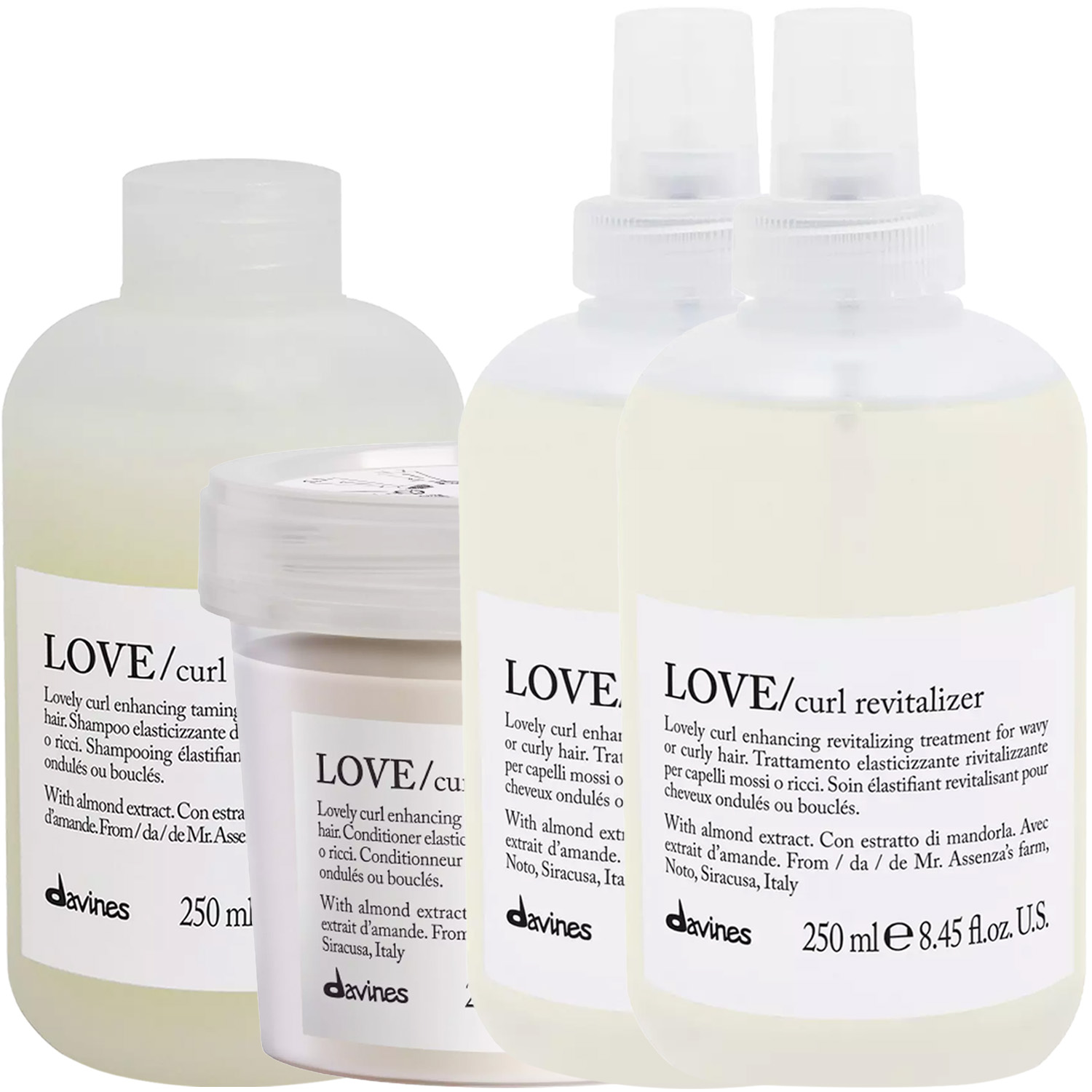 Давинес Программа Love Curl комплексный уход: шампунь 250 мл + кондиционер 250 мл + праймер 150 мл + ревиталайзер 250 мл (Davines, Essential Haircare) фото 5