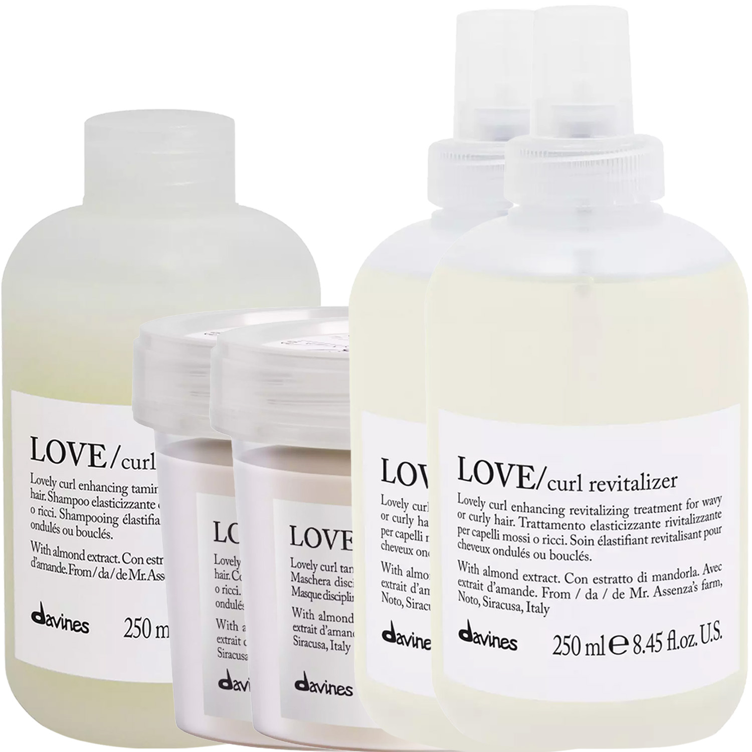Давинес Программа Love Curl комплексный уход: шампунь 250 мл + кондиционер 250 мл + маска 250 мл + праймер 150 мл + ревиталайзер 250 мл (Davines, Essential Haircare) фото 5