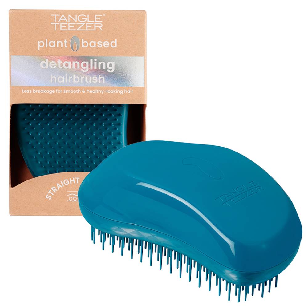 Тангл Тизер Расческа для прямых и волнистых волос Plant Brush Deep Sea Blue (Tangle Teezer, Tangle Teezer Original) фото 0
