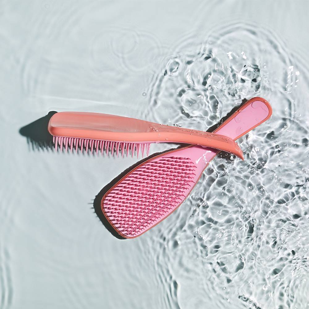 Тангл Тизер Расческа для очень кудрявых волос Naturally Curly Mango Pink (Tangle Teezer, The Ultimate Detangler) фото 1