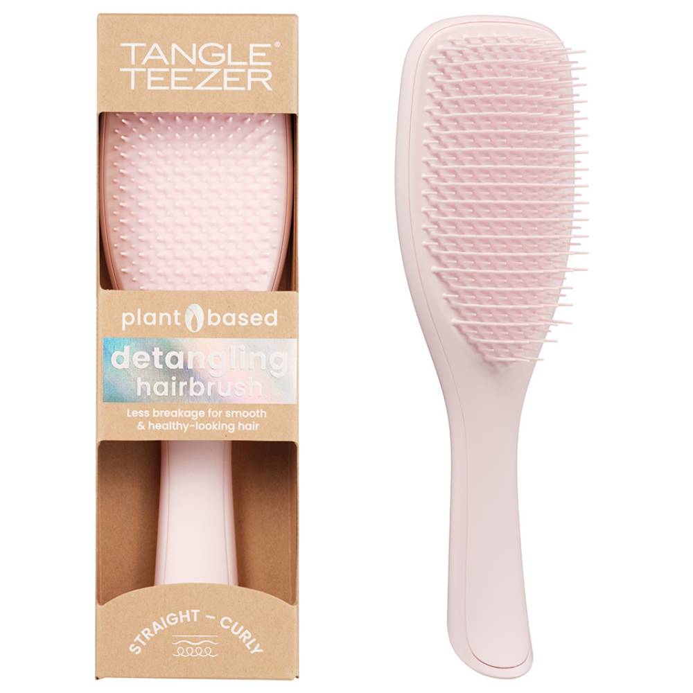 Тангл Тизер Расческа для прямых и волнистых волос Plant Brush Marshmallow Pink (Tangle Teezer, The Ultimate Detangler) фото 0