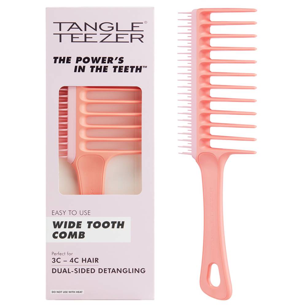 Тангл Тизер Расческа-гребень для кудрявых волос Mango Pink (Tangle Teezer, Wide Tooth Comb) фото 0