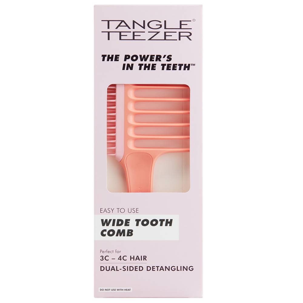 Тангл Тизер Расческа-гребень для кудрявых волос Mango Pink (Tangle Teezer, Wide Tooth Comb) фото 4