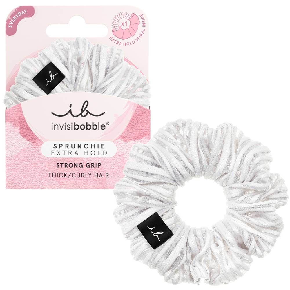 Инвизибабл Резинка-браслет для густых волос Extra Hold Pure White (Invisibobble, Sprunchie) фото 0