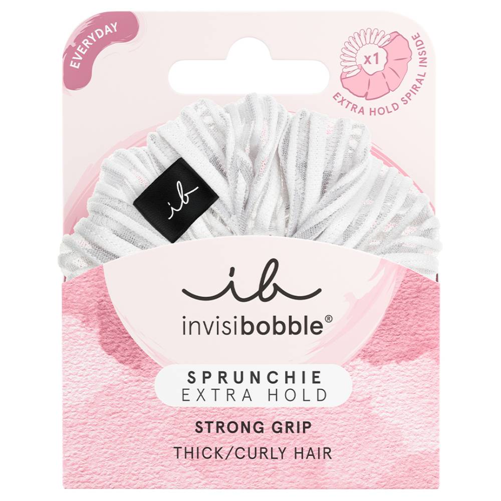 Инвизибабл Резинка-браслет для густых волос Extra Hold Pure White (Invisibobble, Sprunchie) фото 2