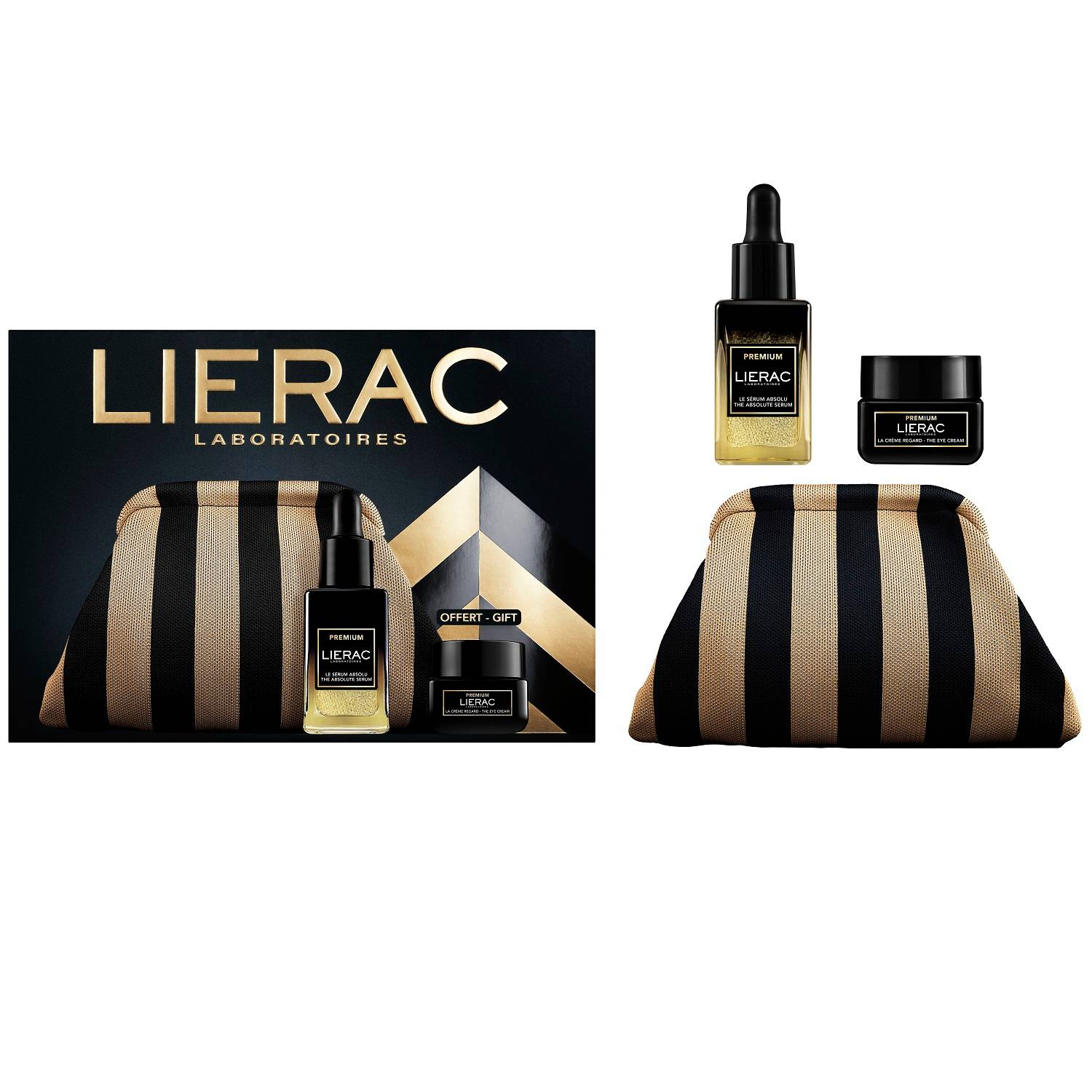 Лиерак Набор для лица: сыворотка 30 мл + крем для век 20 мл (Lierac, Premium) фото 1