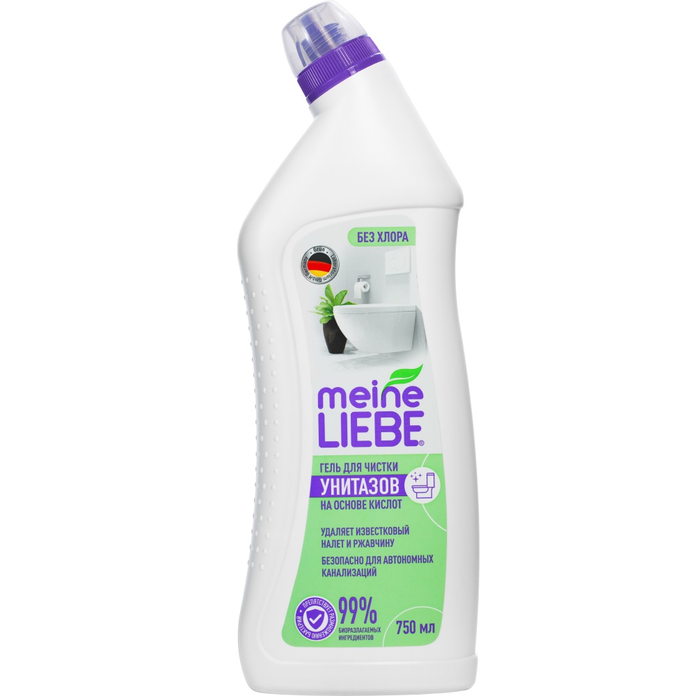 Майне Либе Чистящий гель на основе кислот для унитаза, 750 мл (Meine Liebe, Уборка) фото 0