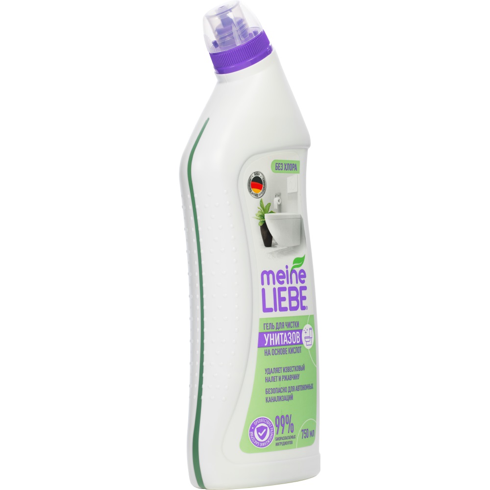 Майне Либе Чистящий гель на основе кислот для унитаза, 750 мл (Meine Liebe, Уборка) фото 2