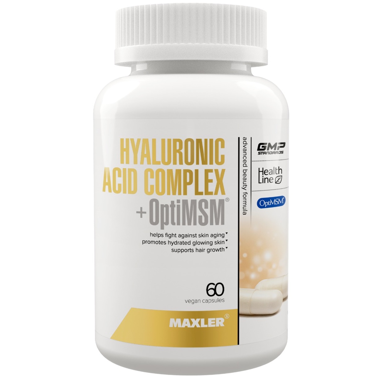 Макслер Комплекс Hyaluronic Acid Complex + OptiMSM, 60 капсул (Maxler, Специальные добавки) фото 0