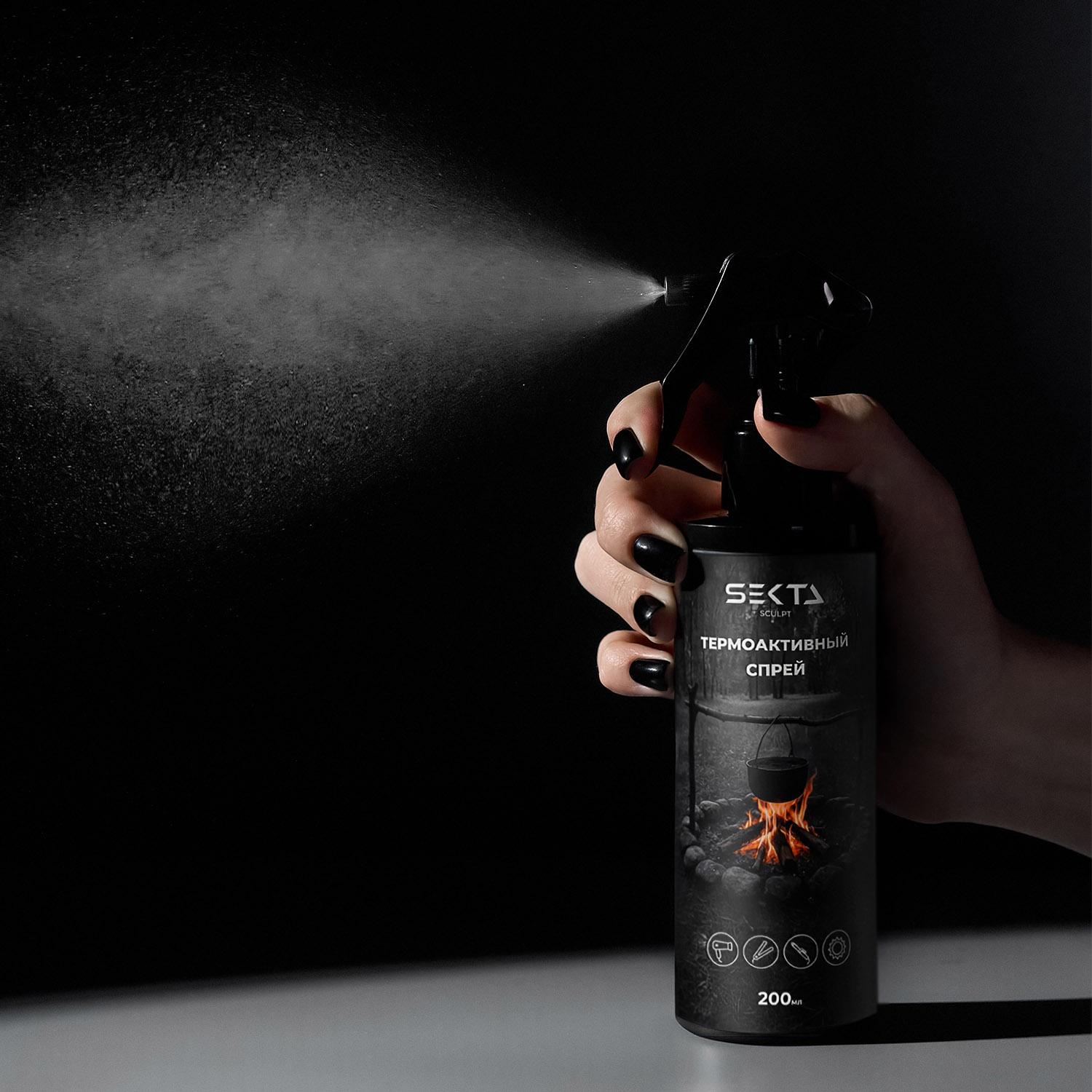 Секта Несмываемый термоактивный спрей, 200 мл (Sekta, Sculpt) фото 2