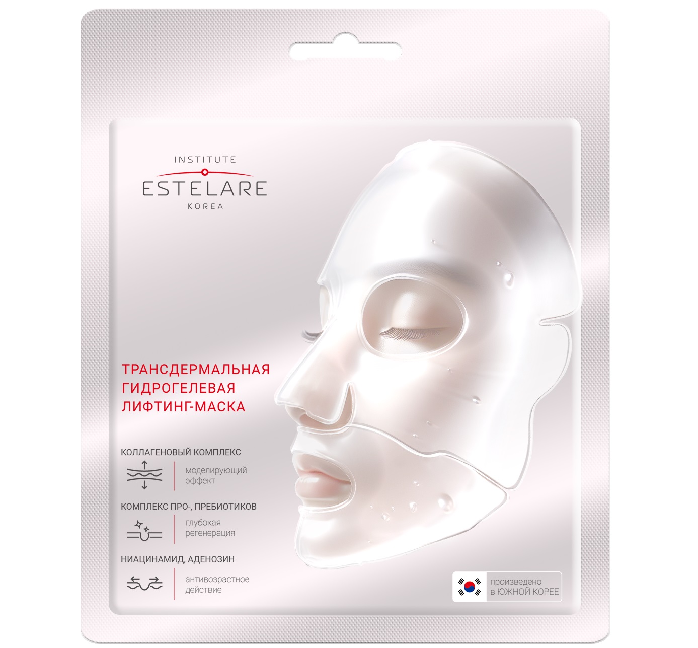 Институт Эстеларе Трансдермальная гидрогелевая лифтинг-маска с коллагеновым комплексом, 4 х 34 г (Institute Estelare, ) фото 0