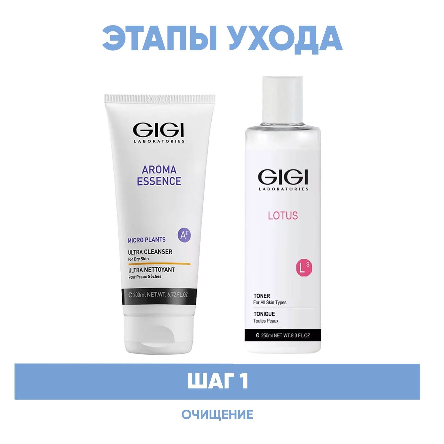 ДжиДжи Программа GiGi очищение: жидкое мыло 200 мл + тоник 250 мл (GiGi, Aroma Essence) фото 1