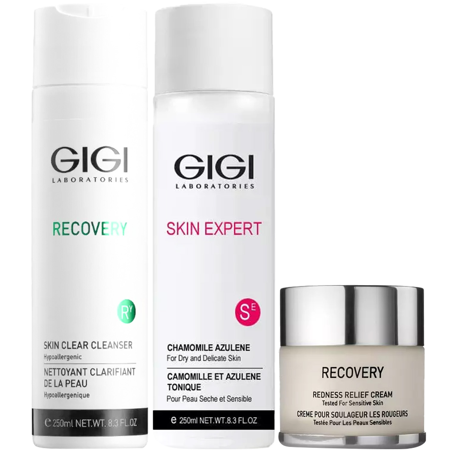 ДжиДжи Программа GiGi очищение и основной уход: гель 250 мл + лосьон 250 мл + крем 50 мл (GiGi, Recovery) фото 5