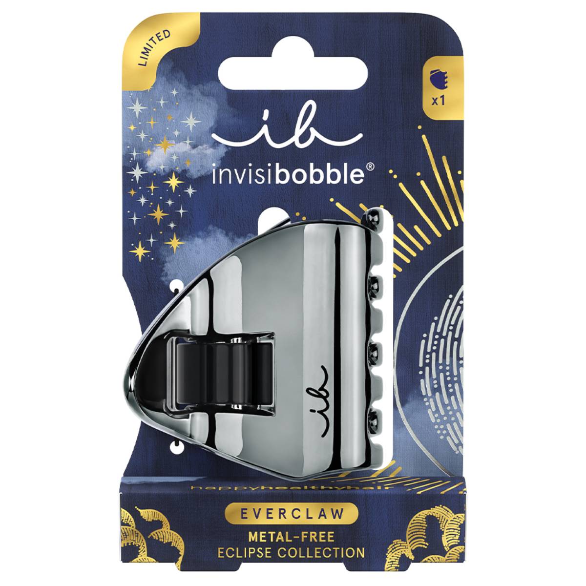 Инвизибабл Заколка-крабик Eclipse Moonbeam, размер M (Invisibobble, Everclaw) фото 0