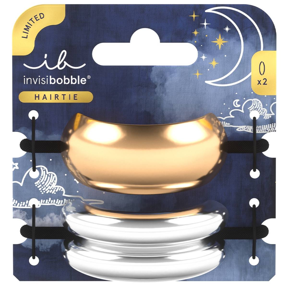 Инвизибабл Резинка для волос Eclipse Aurora Radiance, 2 шт (Invisibobble, Hair Tie) фото 0