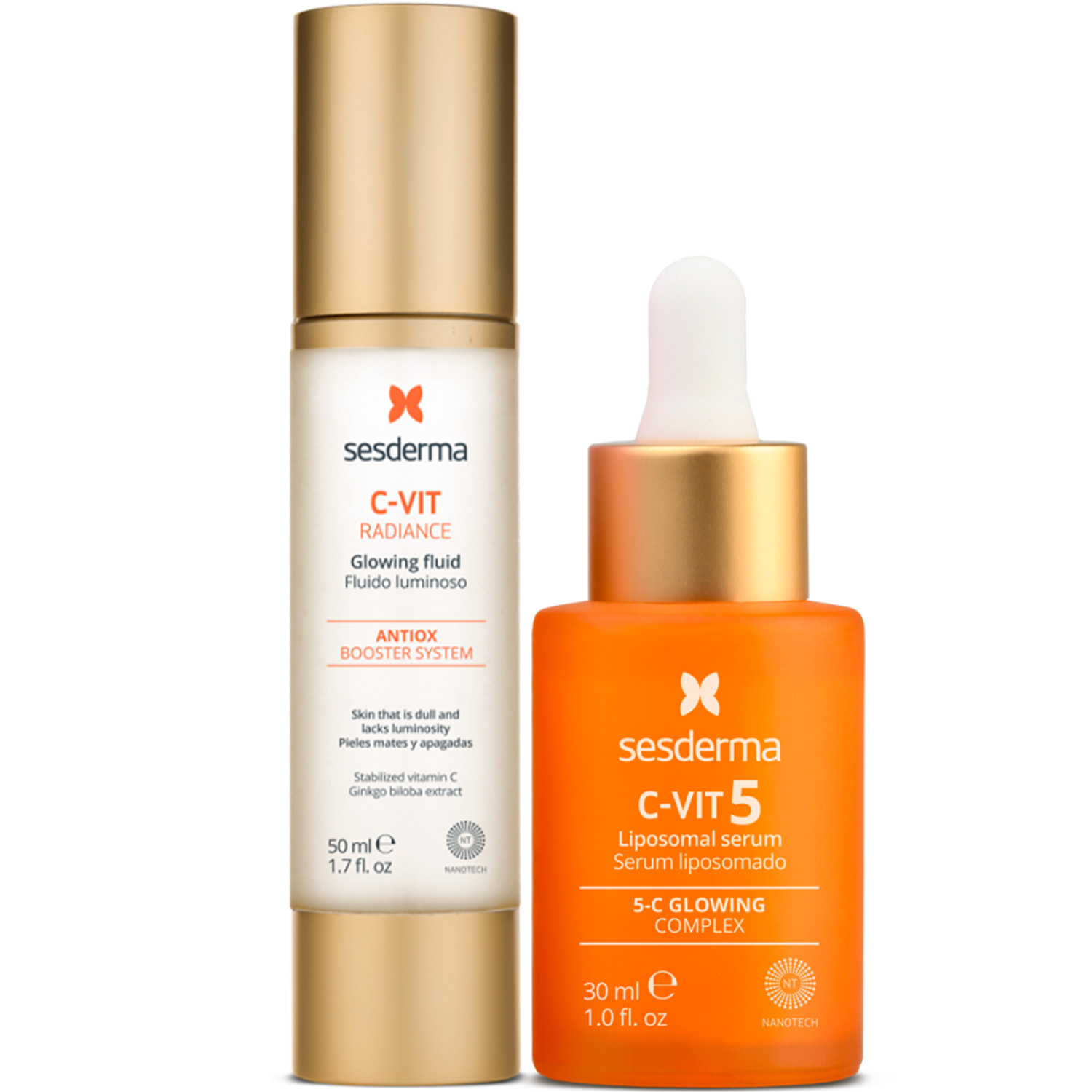 Сесдерма Программа Anti-Age основной и дополнительный уход: флюид 50 мл + сыворотка 30 мл (Sesderma, C-Vit) фото 5