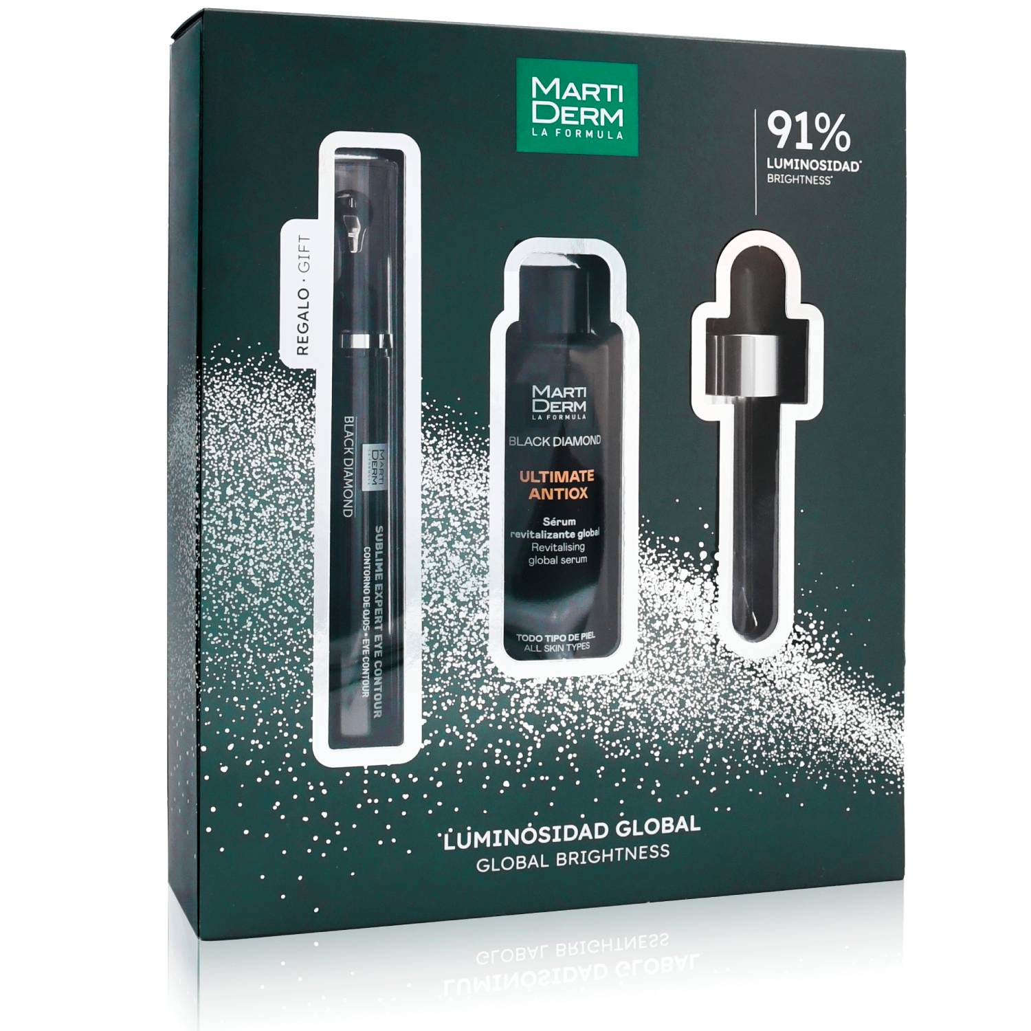 Мартидерм Набор Global Brightness: сыворотка для лица 30 мл + крем для век 15 мл (Martiderm, Black Diamond) фото 0