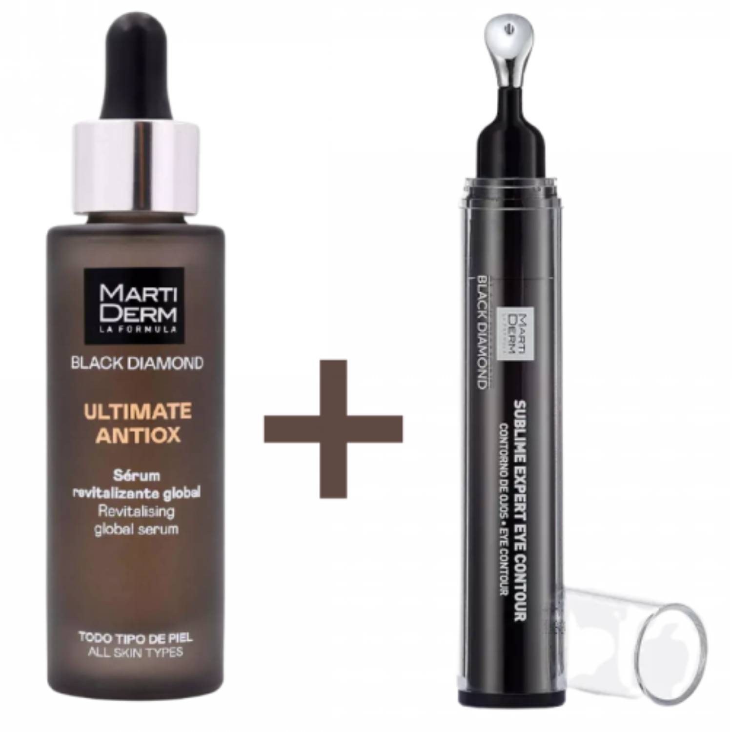 Мартидерм Набор Global Brightness: сыворотка для лица 30 мл + крем для век 15 мл (Martiderm, Black Diamond) фото 1