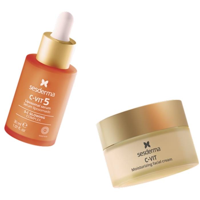 Сесдерма Набор для лица: сыворотка 30 мл + увлажняющий крем 50 мл (Sesderma, C-Vit) фото 1