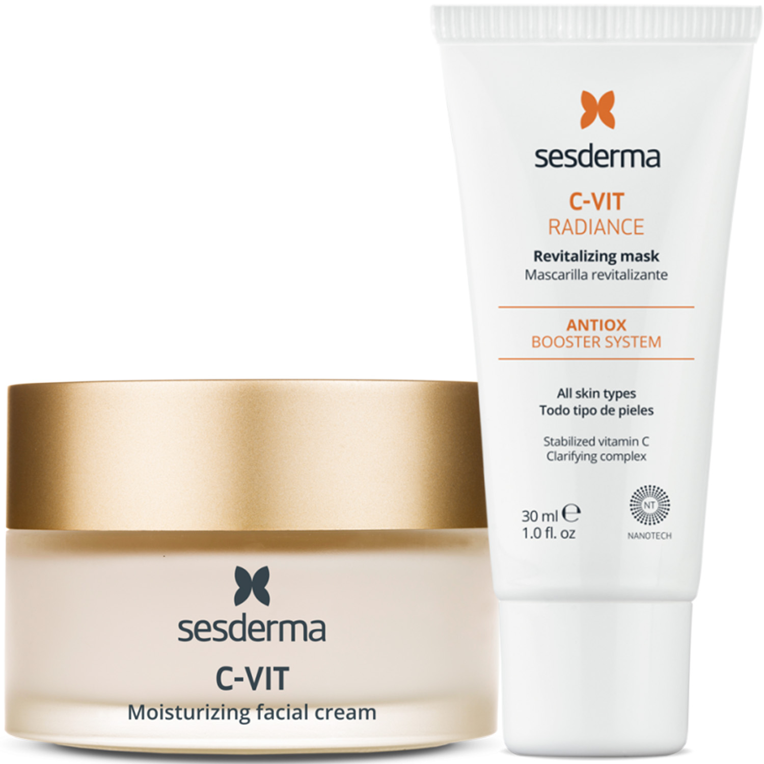 Сесдерма Программа Anti-Age основной и дополнительный уход: крем 50 мл + маска 30 мл (Sesderma, C-Vit) фото 5