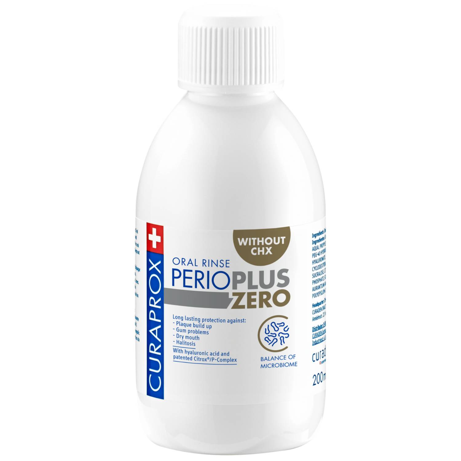Курапрокс Жидкость-ополаскиватель для полости рта Zero 6+, 200 мл (Curaprox, Perio Plus) фото 0