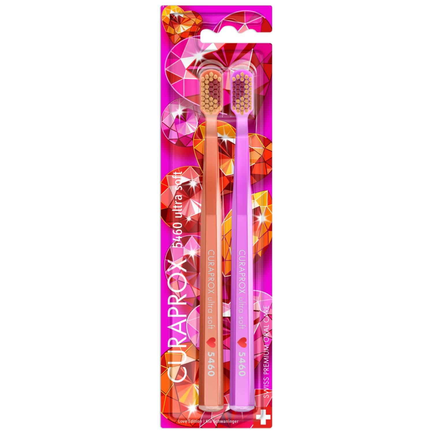 Курапрокс Набор ультрамягких зубных щеток Duo Love 2026, 2 щетки (Curaprox, Мануальные зубные щетки) фото 0