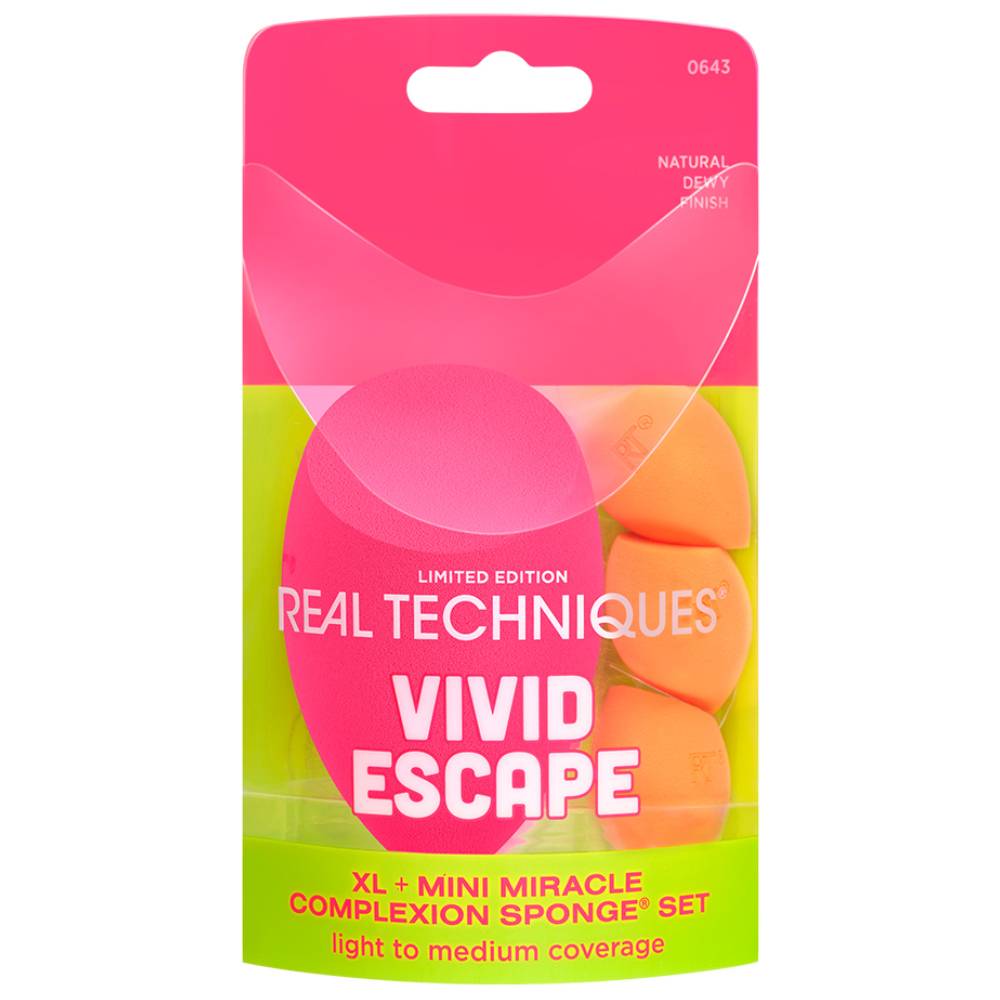 Реал Техникс Набор спонжей для макияжа Complexion Perfection Sponge Set (Real Techniques, Vivid Escape) фото 3