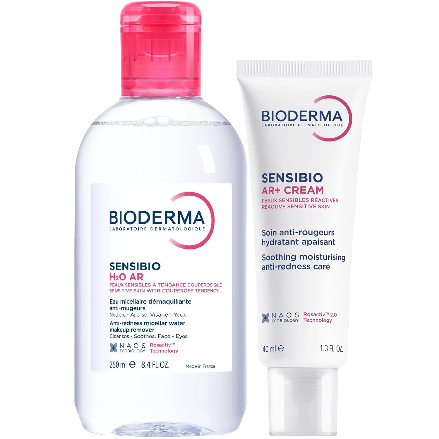 Биодерма Программа Sensibio AR очищение и основной уход: мицеллярная вода 250 мл + крем 40 мл (Bioderma, Sensibio) фото 5