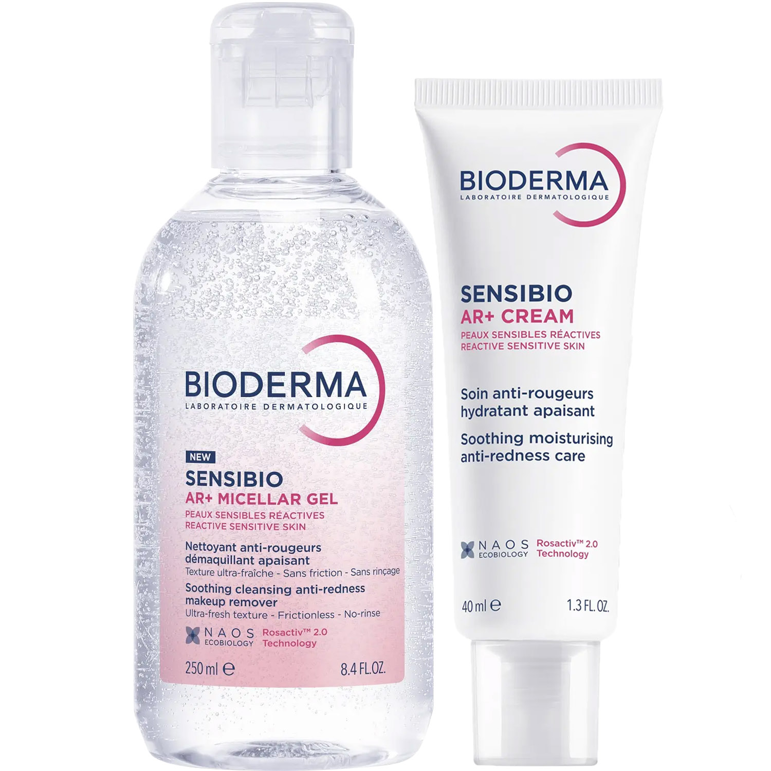 Биодерма Программа Sensibio AR очищение и основной уход: мицеллярный гель 250 мл + крем 40 мл (Bioderma, Sensibio) фото 5