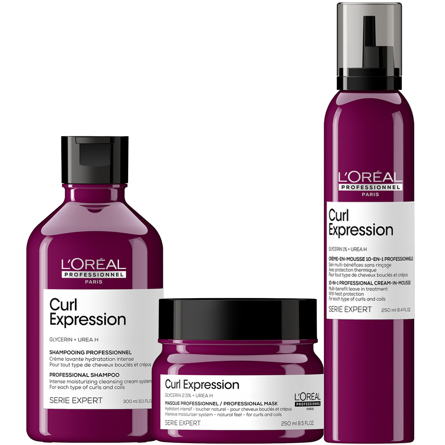 Лореаль Профессионель Программа Curl Expression комплесный уход: шампунь 300 мл + маска 250 мл + крем-мусс 250 мл (L'oreal Professionnel, Serie Expert) фото 5