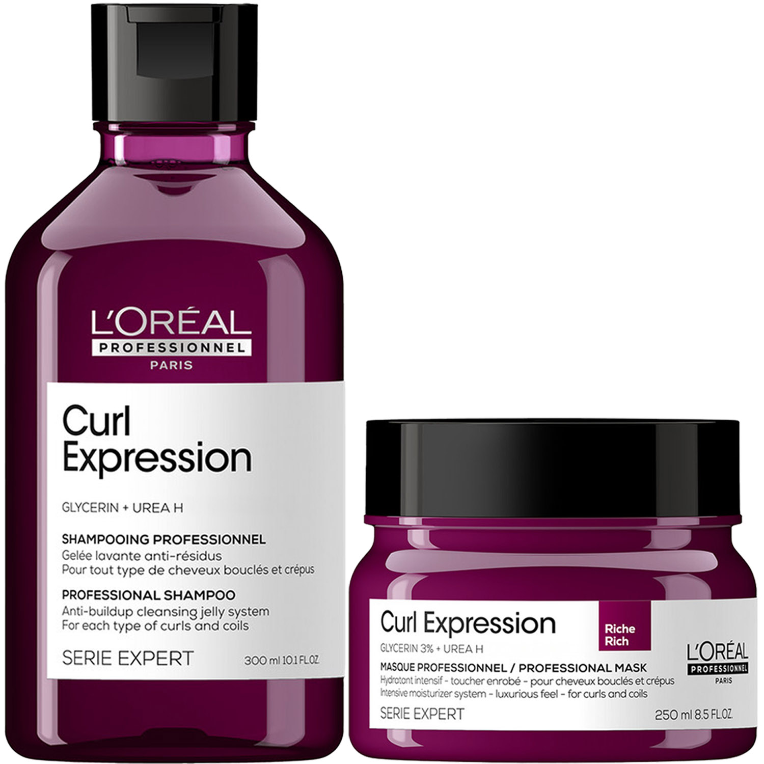 Лореаль Профессионель Программа Curl Expression базовый уход: очищающий шампунь 300 мл + маска 250 мл (L'oreal Professionnel, Serie Expert) фото 5