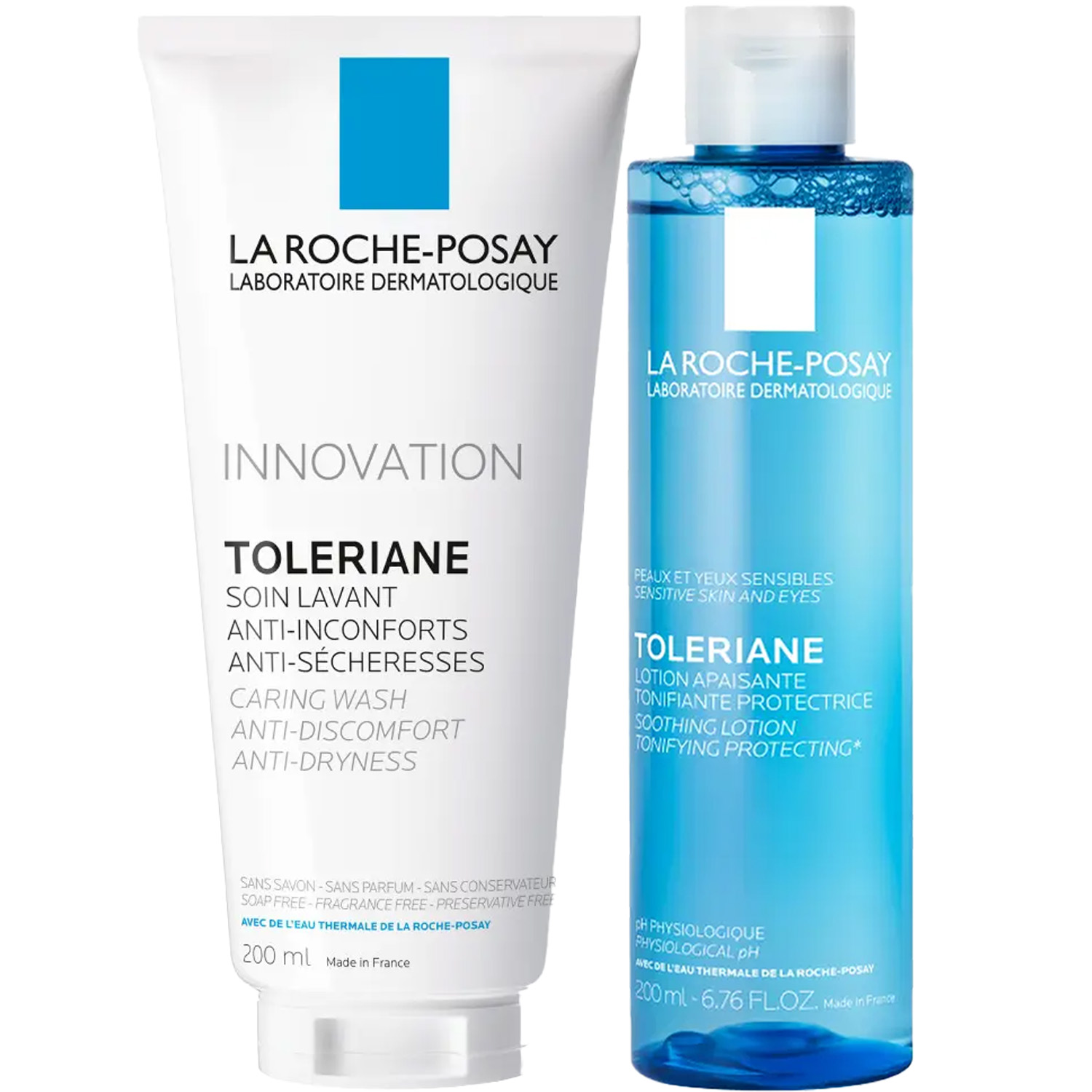 Ля Рош Позе Программа Toleriane очищение: гель 200 мл + тоник 200 мл (La Roche-Posay, Toleriane) фото 5