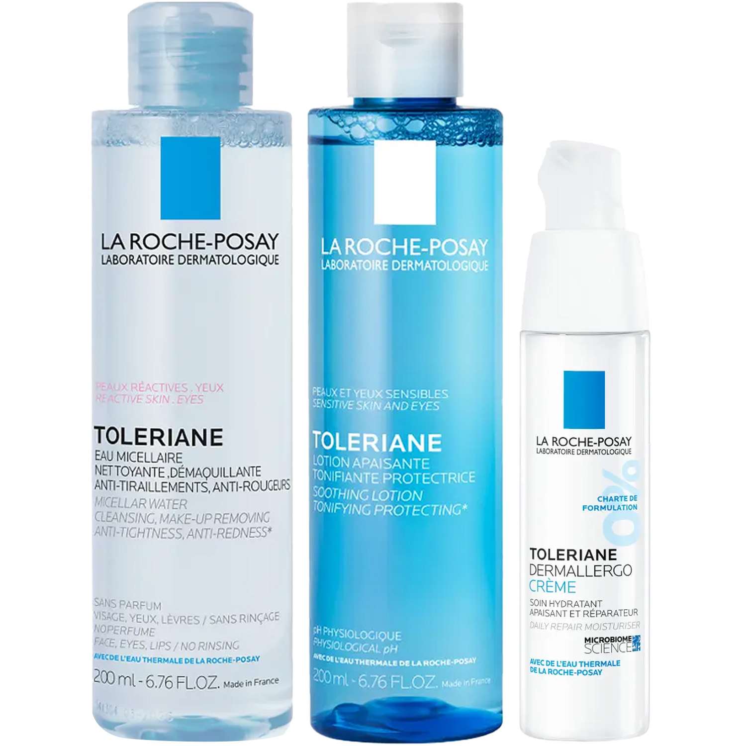 Ля Рош Позе Программа Toleriane очищение и основной уход: мицеллярная вода 200 мл + тоник 200 мл + интенсив крем 40 мл (La Roche-Posay, Toleriane) фото 5