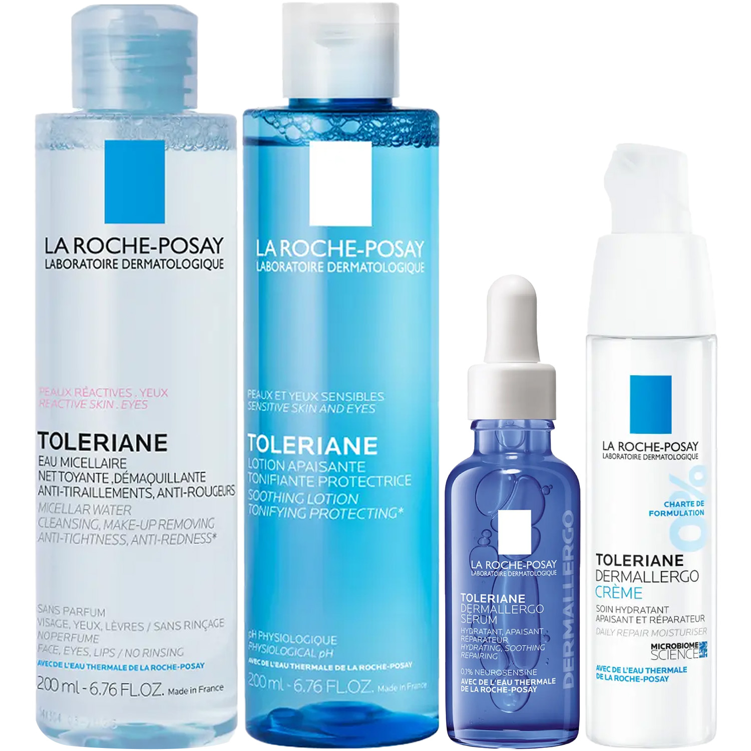 Ля Рош Позе Программа Toleriane комплексный уход: мицеллярная вода 200 мл + тоник 200 мл + интенсив крем 40 мл + сыворотка 30 мл (La Roche-Posay, Toleriane) фото 5