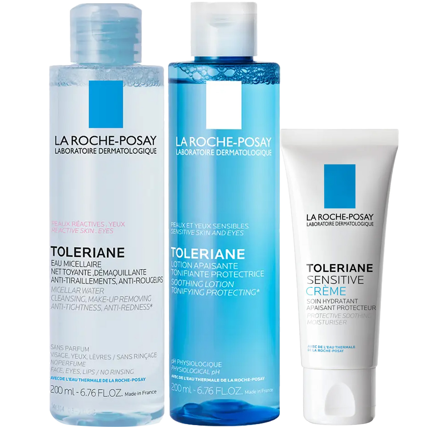 Ля Рош Позе Программа Toleriane очищение и основной уход: мицеллярная вода 200 мл + тоник 200 мл + крем 40 мл (La Roche-Posay, Toleriane) фото 5