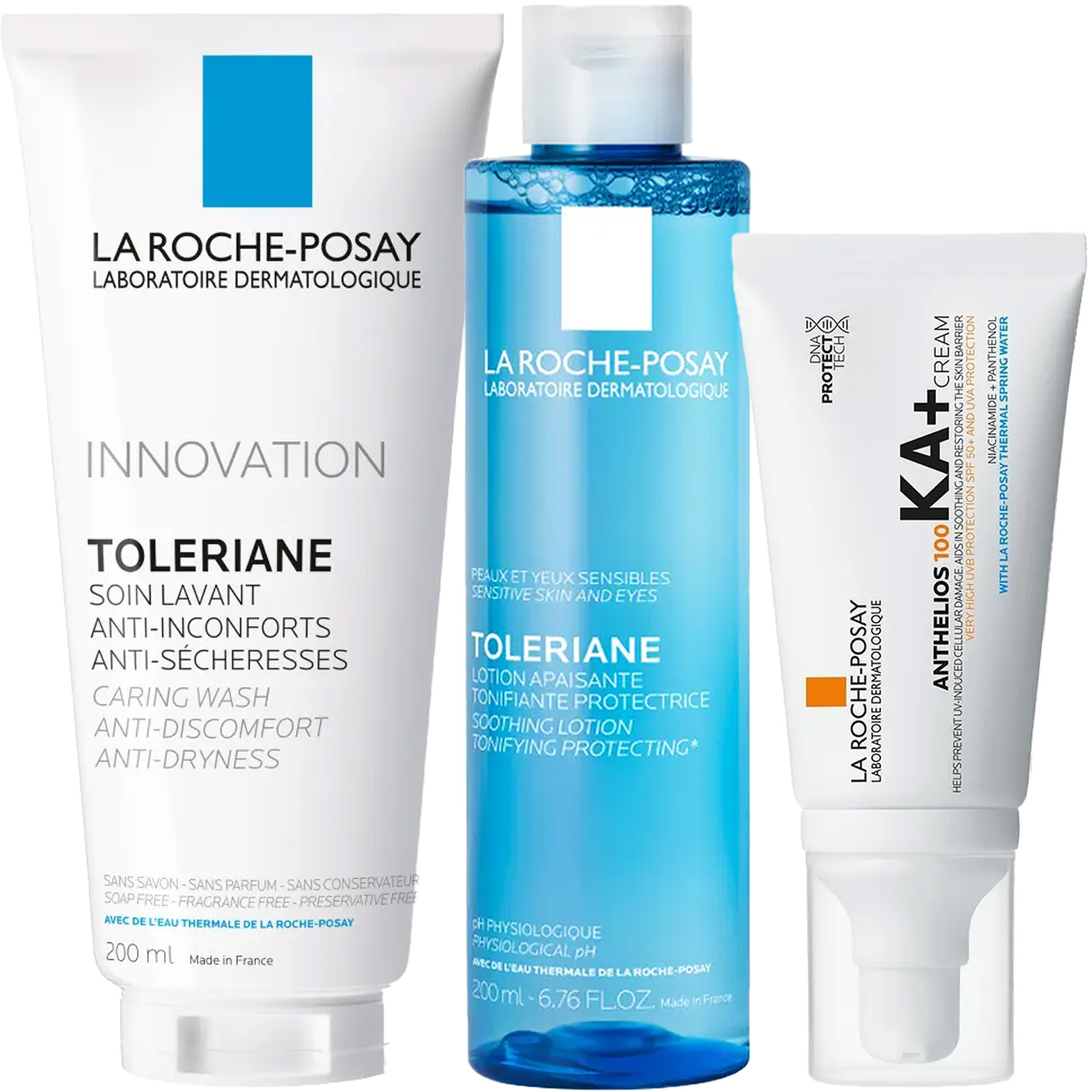 Ля Рош Позе Программа Toleriane очищение и основной уход: гель 200 мл + тоник 200 мл + крем SPF50+ 50 мл (La Roche-Posay, Toleriane) фото 5