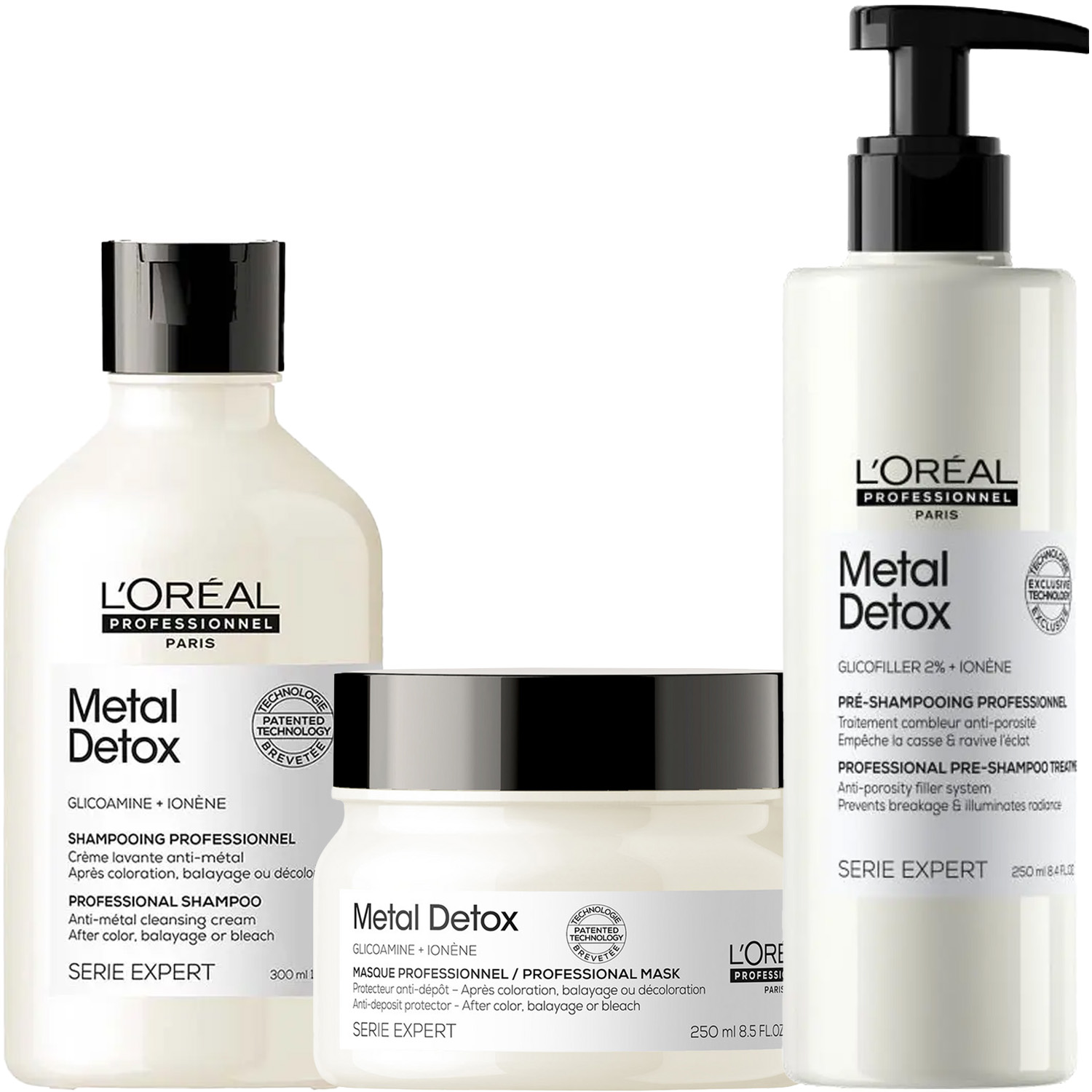 Лореаль Профессионель Программа Metal Detox комплексный уход: шампунь 300 мл + маска 250 мл + пре-шампунь 250 мл (L'oreal Professionnel, Serie Expert) фото 5