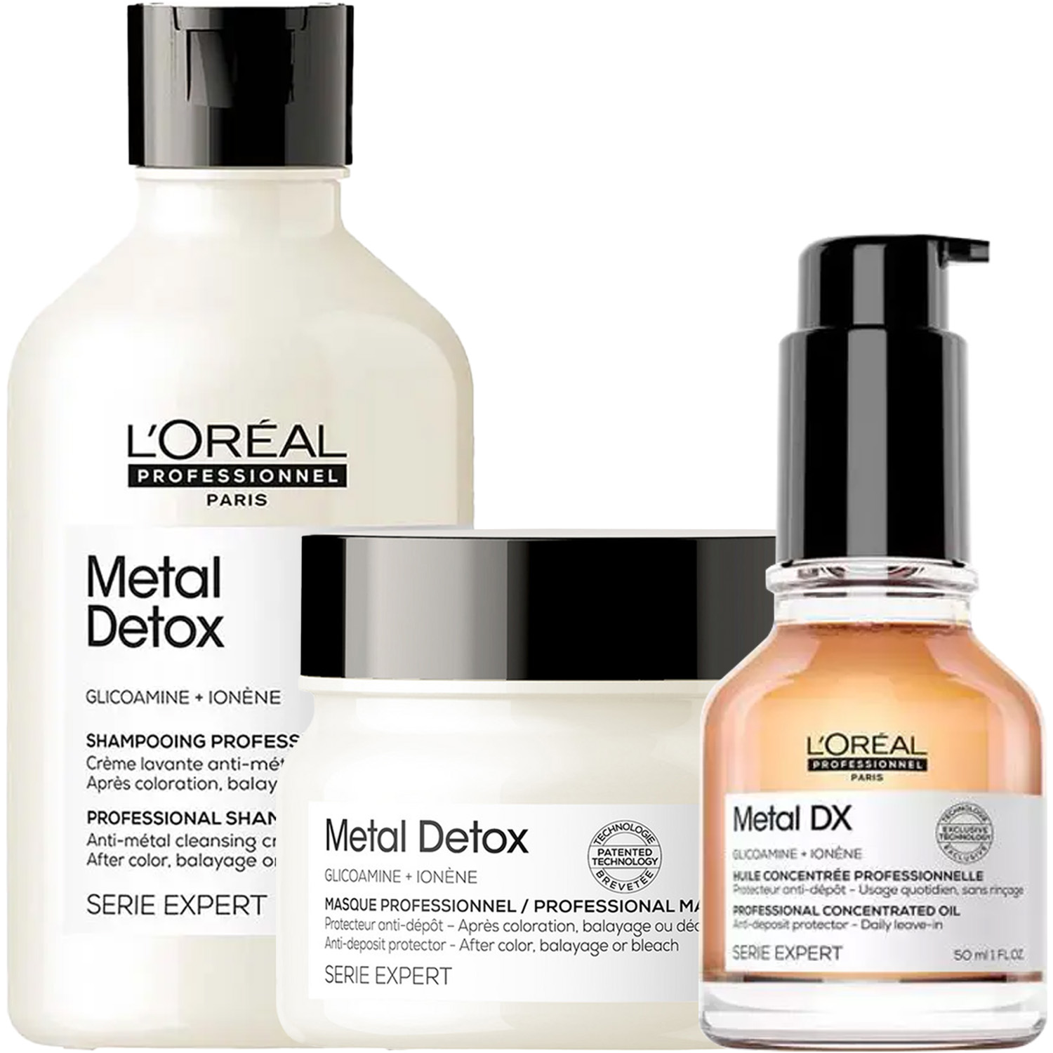 Лореаль Профессионель Программа Metal Detox комплексный уход: шампунь 300 мл + маска 250 мл + масло 50 мл (L'oreal Professionnel, Serie Expert) фото 5