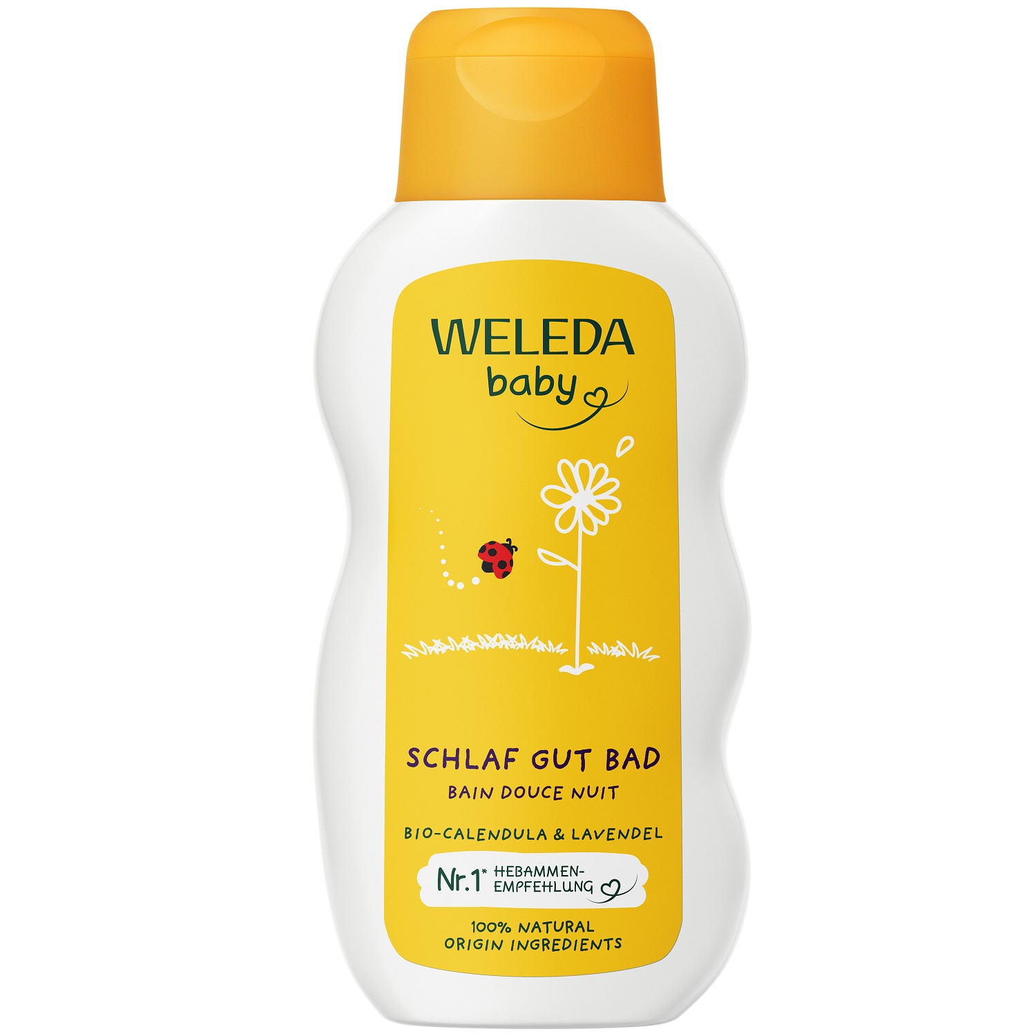 Веледа Детская расслабляющая эмульсия с календулой для ванны 0+, 200 мл (Weleda, Детская серия с календулой) фото 0