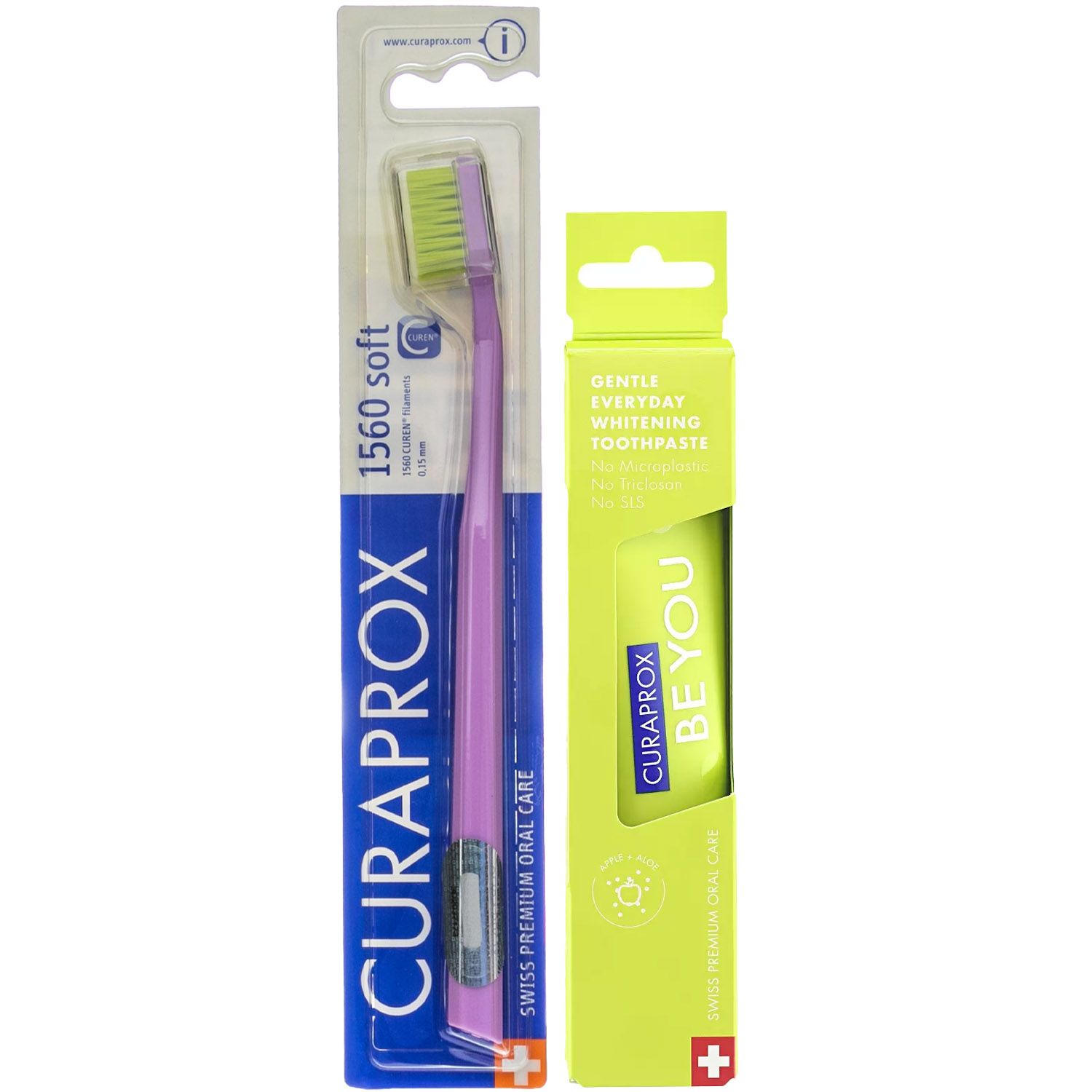 Курапрокс Программа Enzycal очищение: зубная щетка Soft + осветляющая зубная паста 60 мл (Curaprox, Be You) фото 2