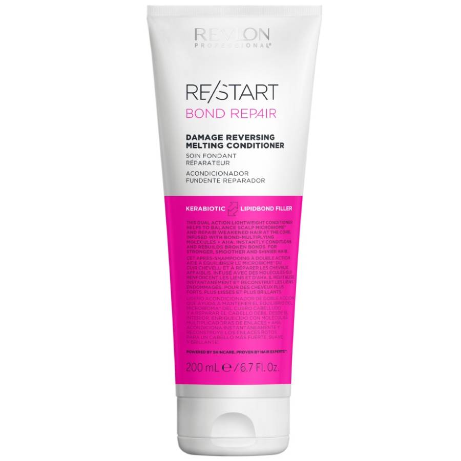 Ревлон Профессионал Восстанавливающий липидный кондиционер-бондинг для поврежденных волос Damage Reversing Melting Conditioner, 200 мл (Revlon Professional, Restart) фото 0